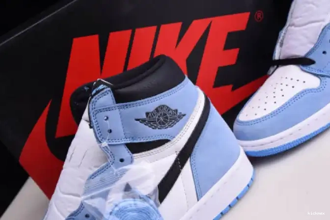 Rep MAX AIR WHITE BLACK HIGH RETRO BLUE 555088-134 JORDAN 1 UNIVERSITY 0521